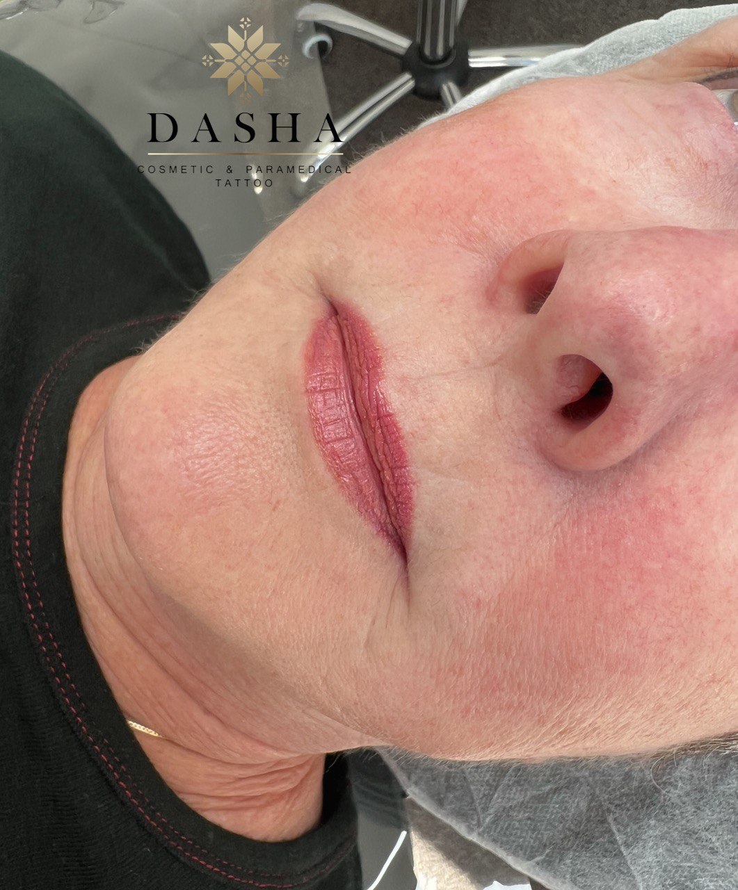 Lipstick Cosmetic Tattoo. Cosmetic and Mediical Tattoo by Dasha. Permanent makeup and reconstructive tattoo, scalp micro-pigmentation in Christchurch, New Zealand