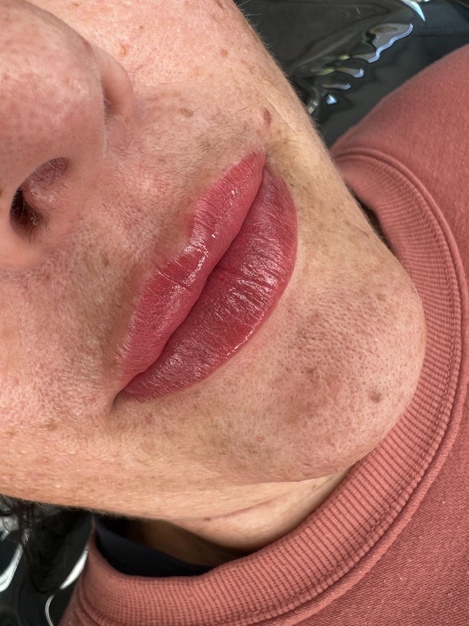 Lipstic Cosmetic Tattoo. Cosmetic and Mediical Tattoo by Dasha. Permanent makeup and reconstructive tattoo, scalp micro-pigmentation in Christchurch, New Zealand