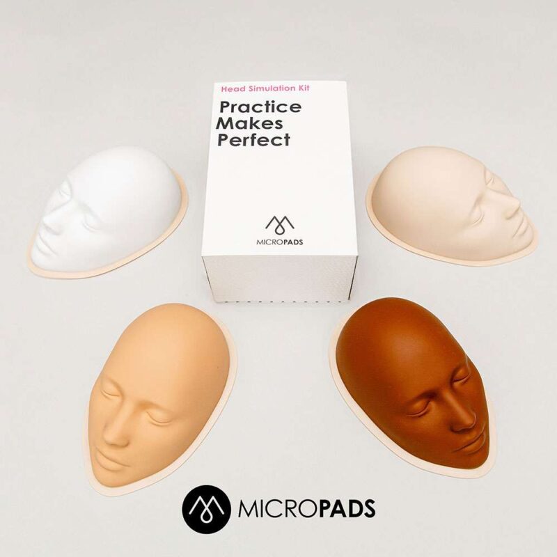 Micropads Head Simulation Kit. Cosmetic and Mediical Tattoo by Dasha. Permanent makeup and reconstructive tattoo, scalp micro-pigmentation in Christchurch, New Zealand