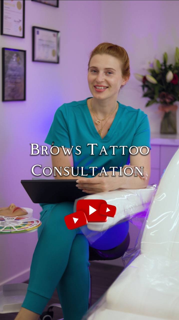 Consultation Eyebrows Cosmetic Tattoo. Cosmetic and Mediical Tattoo by Dasha. Permanent makeup and reconstructive tattoo, scalp micro-pigmentation in Christchurch, New Zealand
