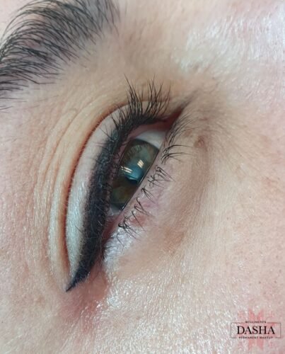Consultation Eyeliner Cosmetic Tattoo. Cosmetic and Mediical Tattoo by Dasha. Permanent makeup and reconstructive tattoo, scalp micro-pigmentation in Christchurch, New Zealand
