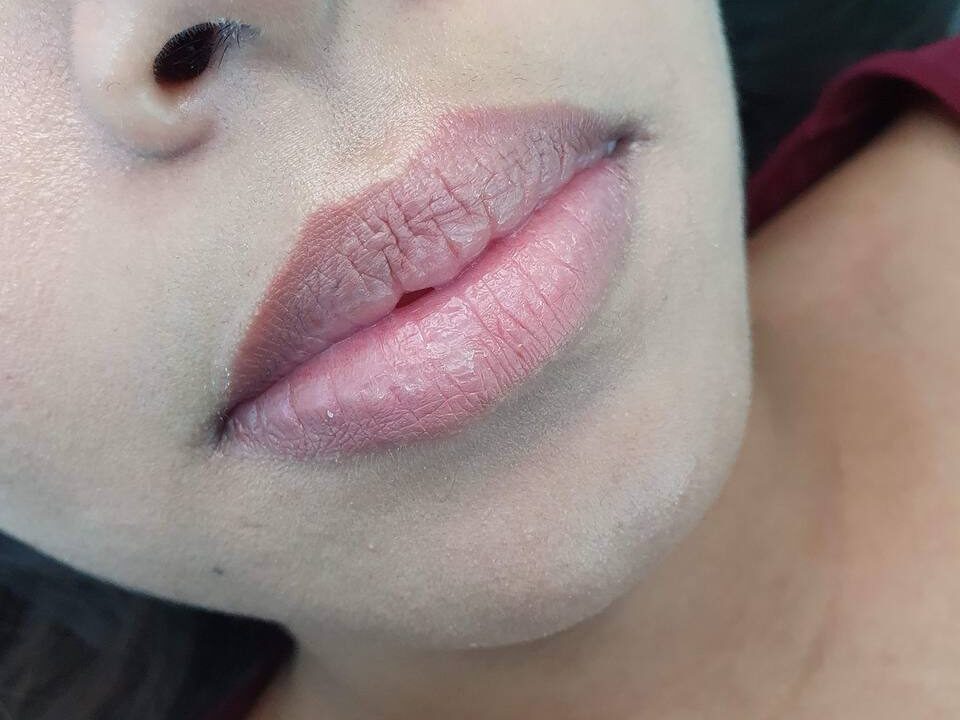 Dark Lip Neutralization Cosmetic Tattoo. Cosmetic and Mediical Tattoo by Dasha. Permanent makeup and reconstructive tattoo, scalp micro-pigmentation in Christchurch, New Zealand