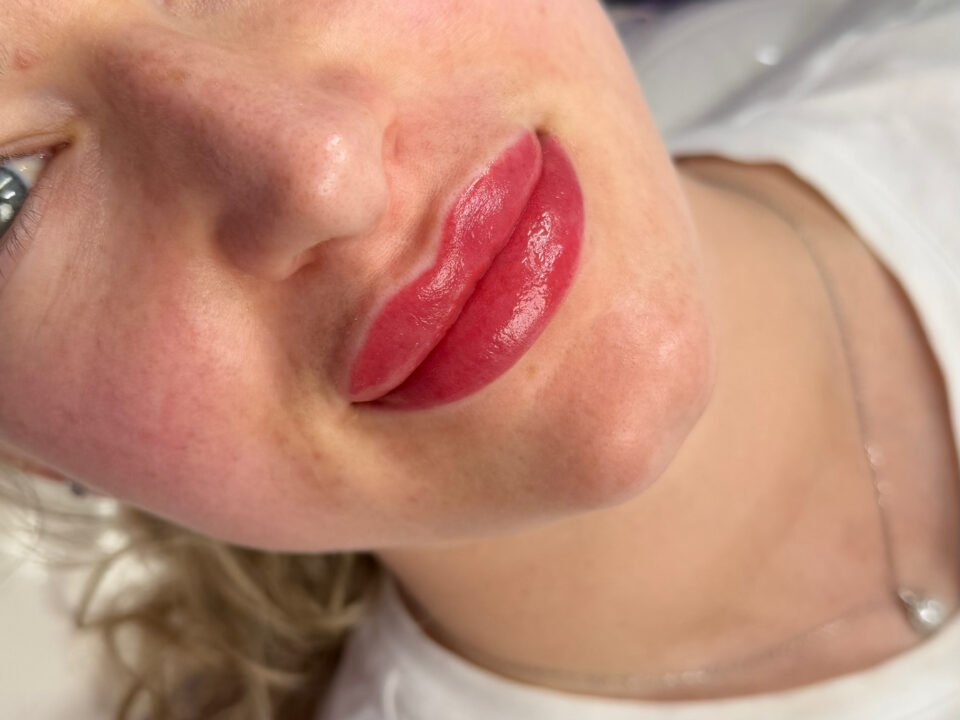 Lips Blush Tattoo. Cosmetic and Mediical Tattoo by Dasha. Permanent makeup and reconstructive tattoo, scalp micro-pigmentation in Christchurch, New Zealand