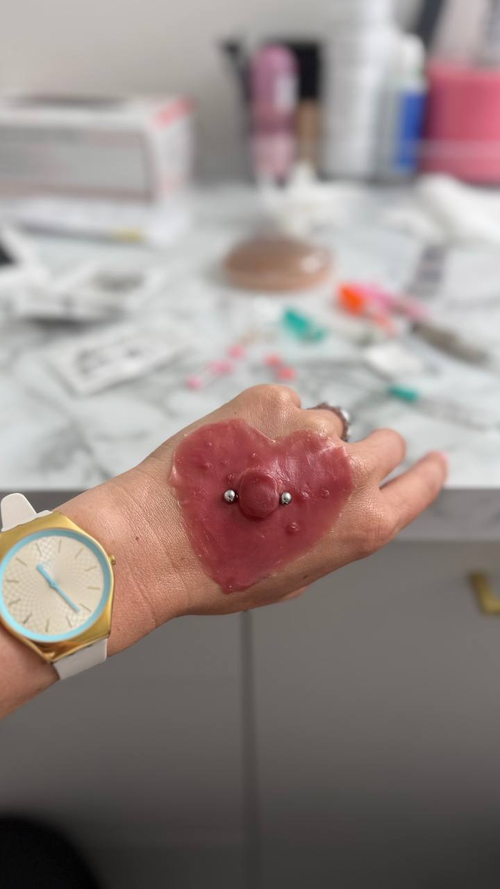 Custom Silicone Nipple & Areola Prosthetics. Cosmetic and Mediical Tattoo by Dasha. Permanent makeup and reconstructive tattoo, scalp micro-pigmentation in Christchurch, New Zealand